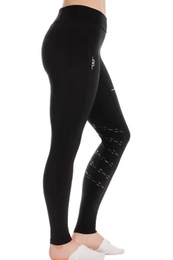 AA Platinum Damen Reitleggings mit Kniebesatz