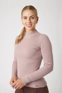 Aca Damen Rippstrickpullover