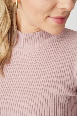 Aca Damen Rippstrickpullover