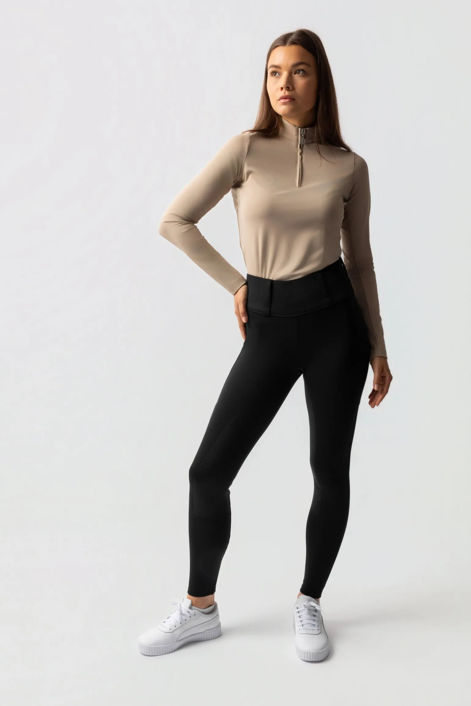 Anya Damen Hybrid Thermo-Reithose mit Fullgrip