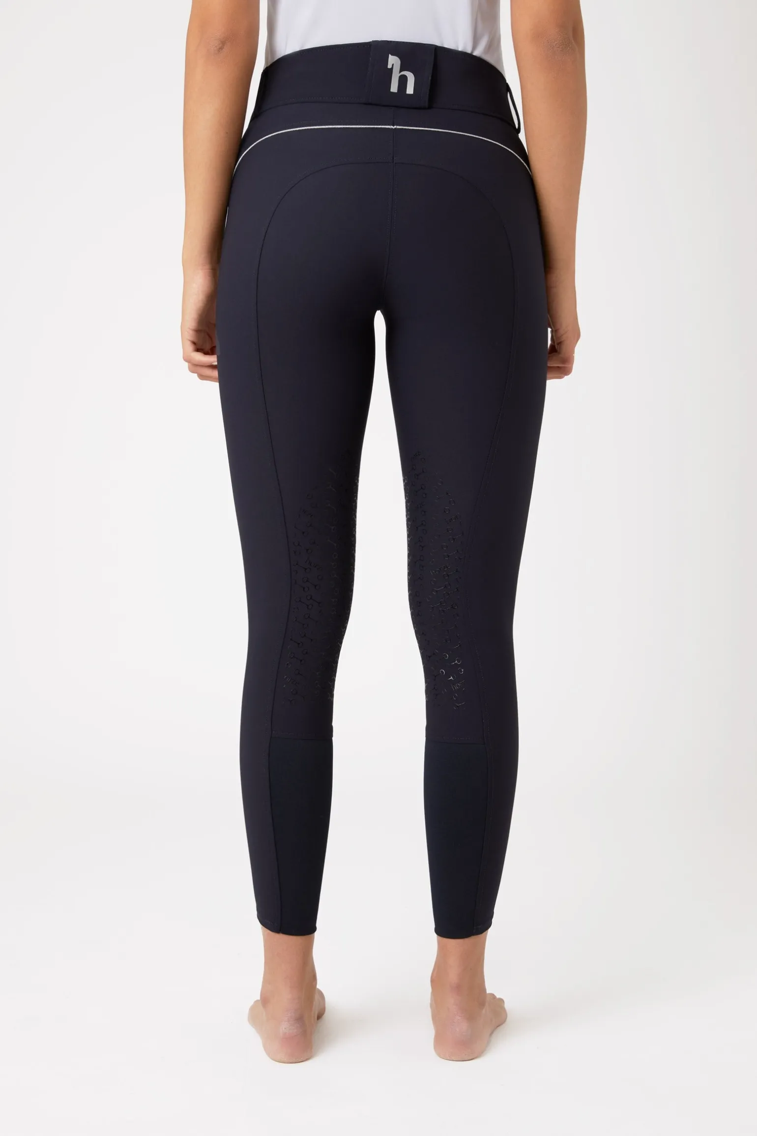 Aubrey Damenreithose mit Kniebesatz und hohem Bund