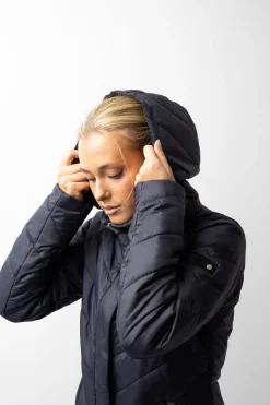 Aurora Gefütterte Damen Parka Reitjacke mit abnehmbarem Rock