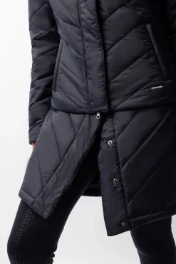 Aurora Gefütterte Damen Parka Reitjacke mit abnehmbarem Rock