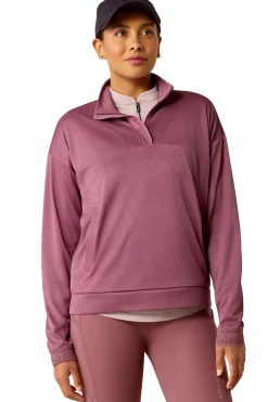 Breathe Damen Sweatshirt mit 1/2 Reißverschluss