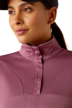 Breathe Damen Sweatshirt mit 1/2 Reißverschluss