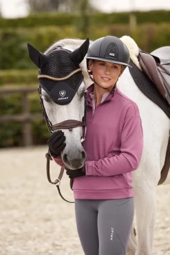 Breathe Damen Sweatshirt mit 1/2 Reißverschluss