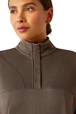 Breathe Damen Sweatshirt mit 1/2 Reißverschluss