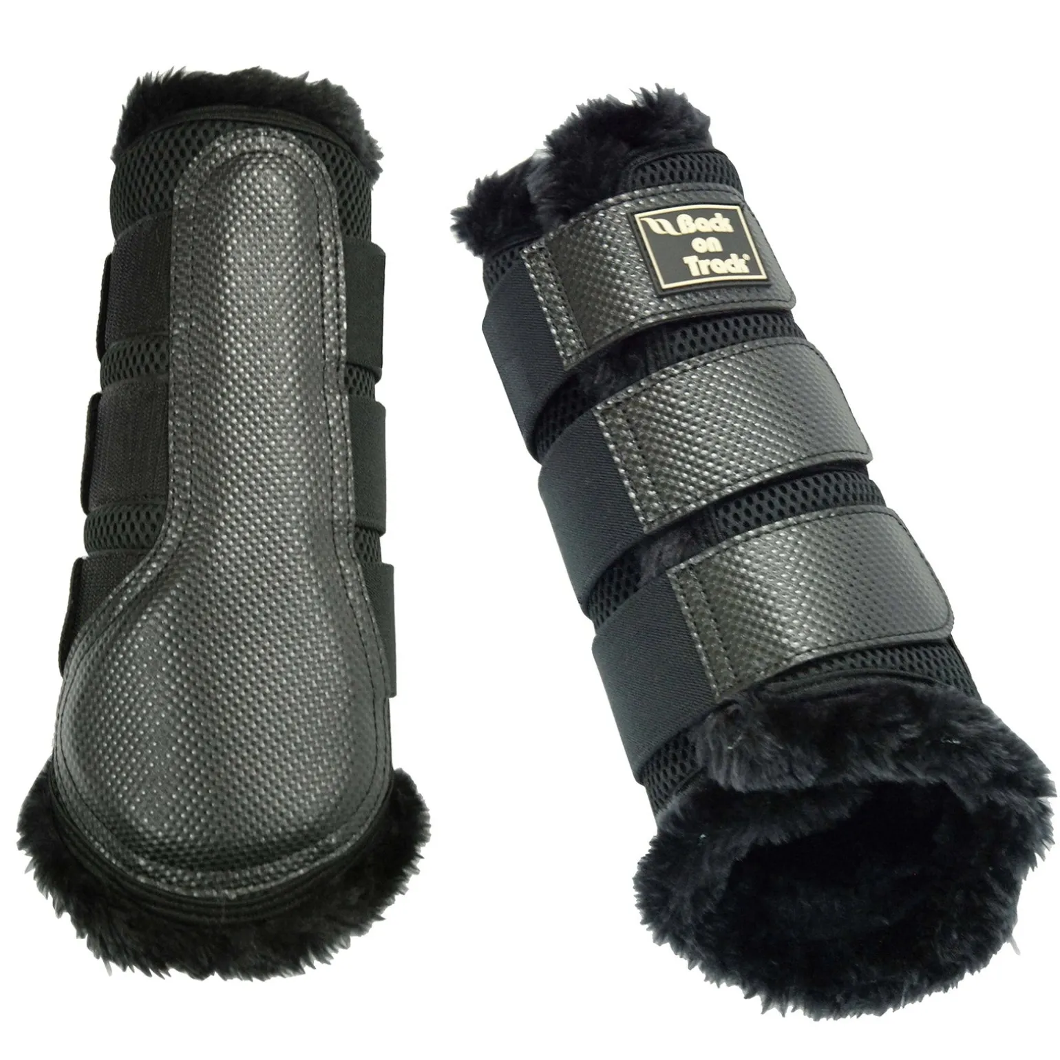 Brush Gamasche 3D Mesh, mit Kunstpelz, L-XL