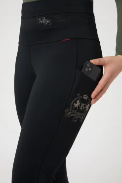 Caitlin Damen High Waist Reitleggings mit Vollgrip