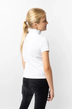 Christel Kinder Turniershirt mit Kurzarm und Rüschen