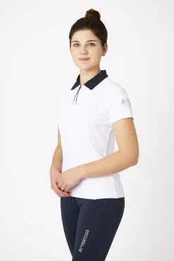 Claudine Damen Kurzarm-Poloshirt