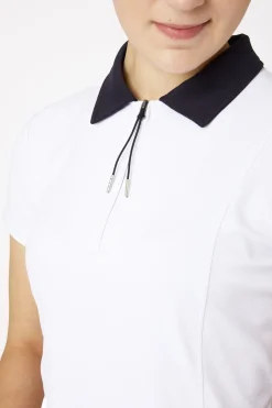 Claudine Damen Kurzarm-Poloshirt