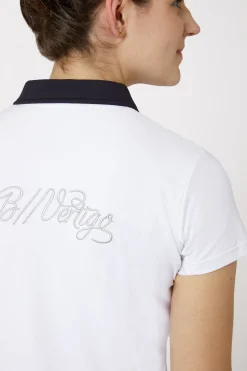 Claudine Damen Kurzarm-Poloshirt