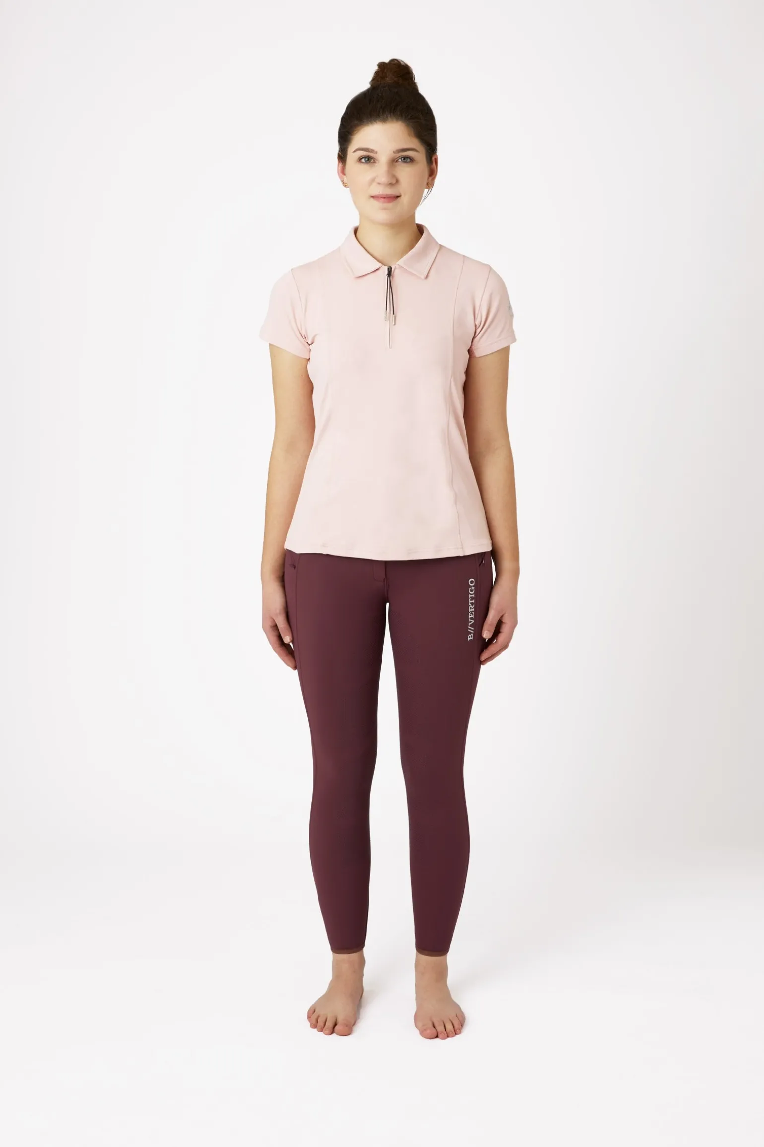 Claudine Damen Kurzarm-Poloshirt