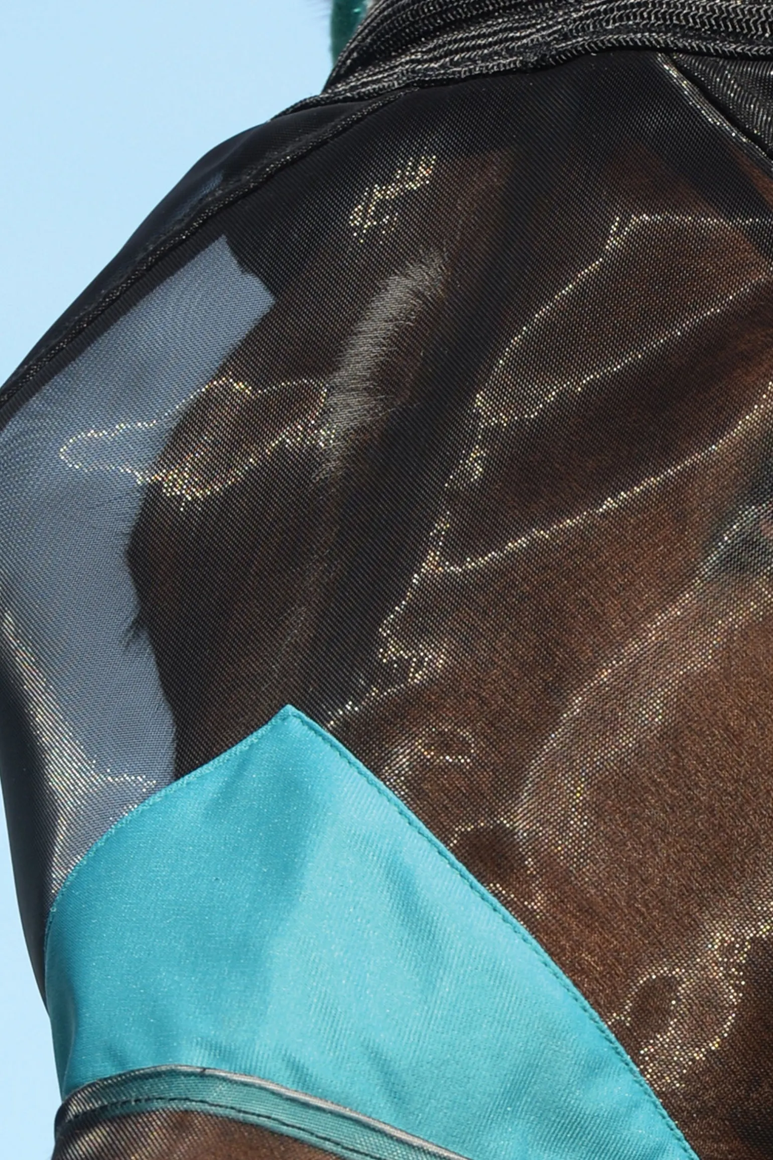 Comfitec Deluxe Fine Mesh Fliegenmaske mit Ohren und Fransen