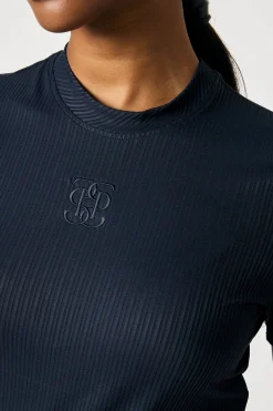 Courtney S/S Gestreiftes Mesh-Shirt