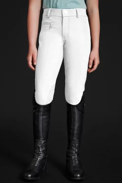 Crown Kinderreithose mit Kniebesatz