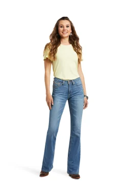 Damen R.E.A.L High Rise Daniela Boot Cut Jeans