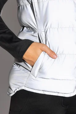 Damen reflektierende Steppweste