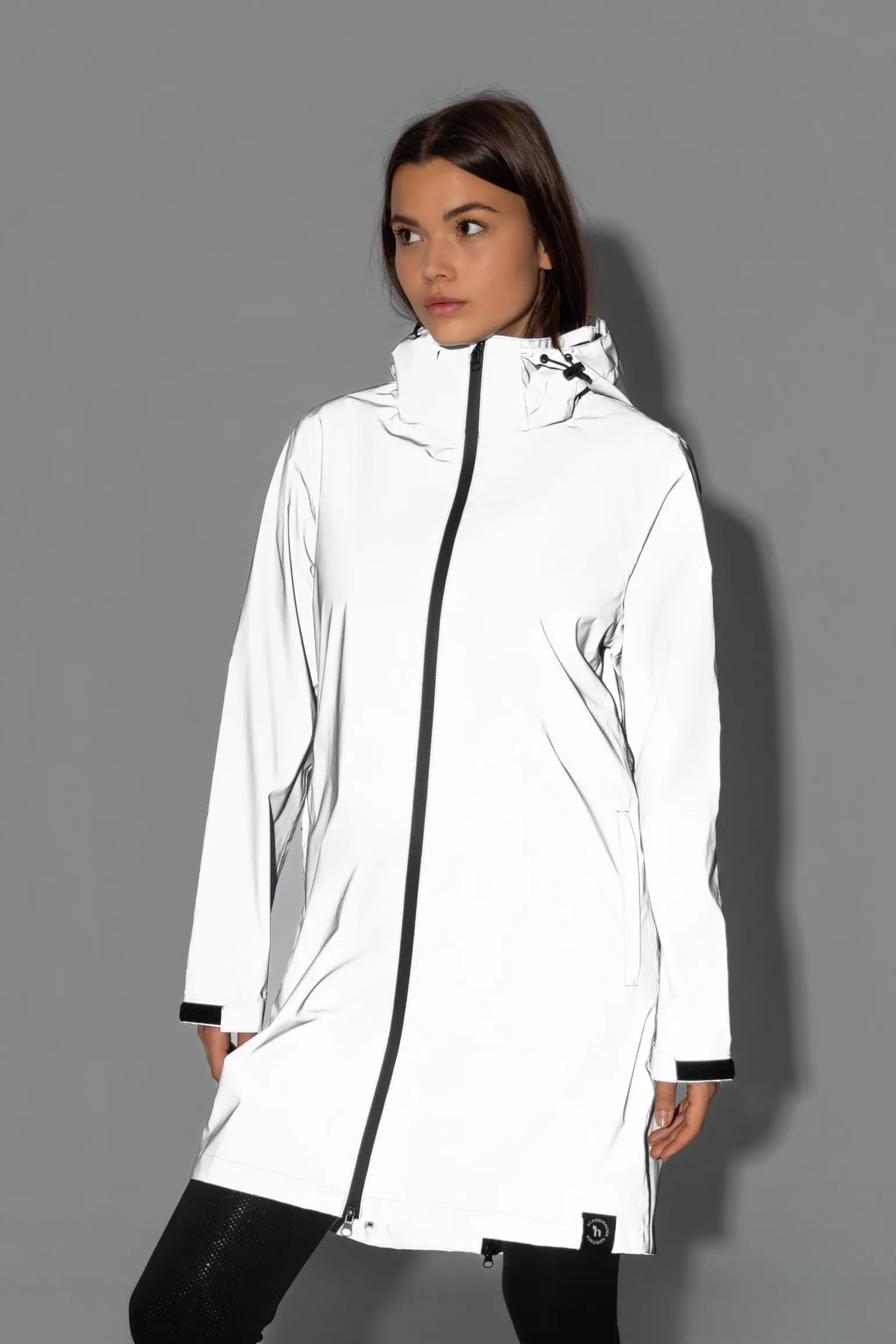 Damen reflektierender Regenmantel