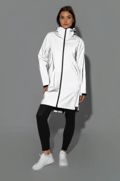 Damen reflektierender Regenmantel