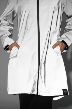 Damen reflektierender Regenmantel