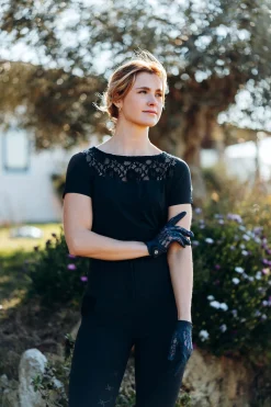 Damen Reithandschuhe mit Spitze