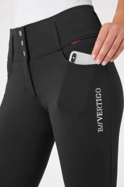 Damenreithose Meghan mit hohem Bund und Vollbesatz UPF 50+