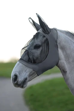 Deluxe Stretch Bug Fliegenmaske mit Ohren