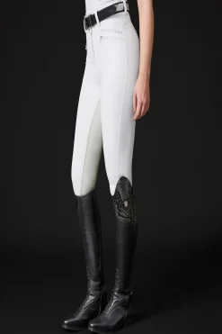 Diana Damen Vollbesatzreithose mit Kunstleder