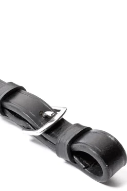 Double Ridge Rubberised Reins With 10 Stops, 16 mm