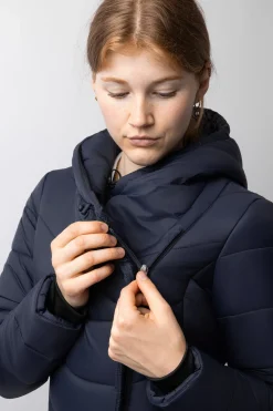 Edith Damen langer wattierter Mantel