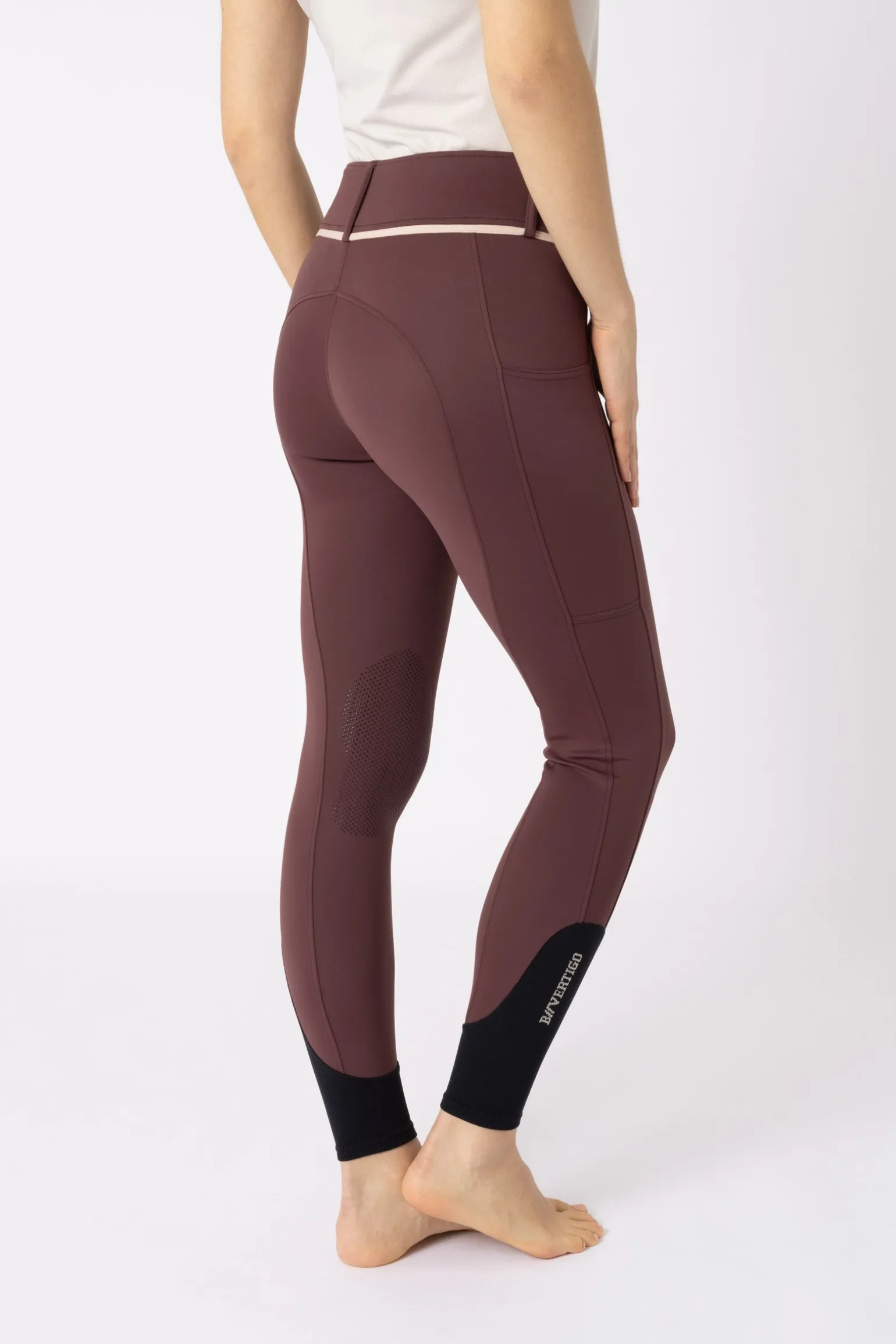 Elea Damen Kniebesatz Reithose