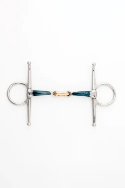 ergonomische Schenkeltrense, doppelt gebrochen, 14 mm