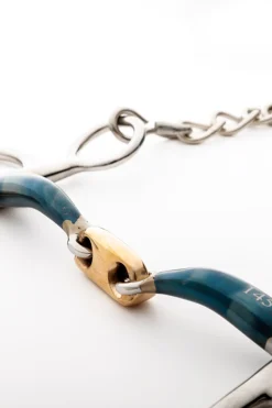 ergonomisches Pelhamgebiss, doppelt gebrochen, kurz, 14 mm