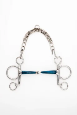 ergonomisches Pelhamgebiss, einfach gebrochen, kurz, 14 mm