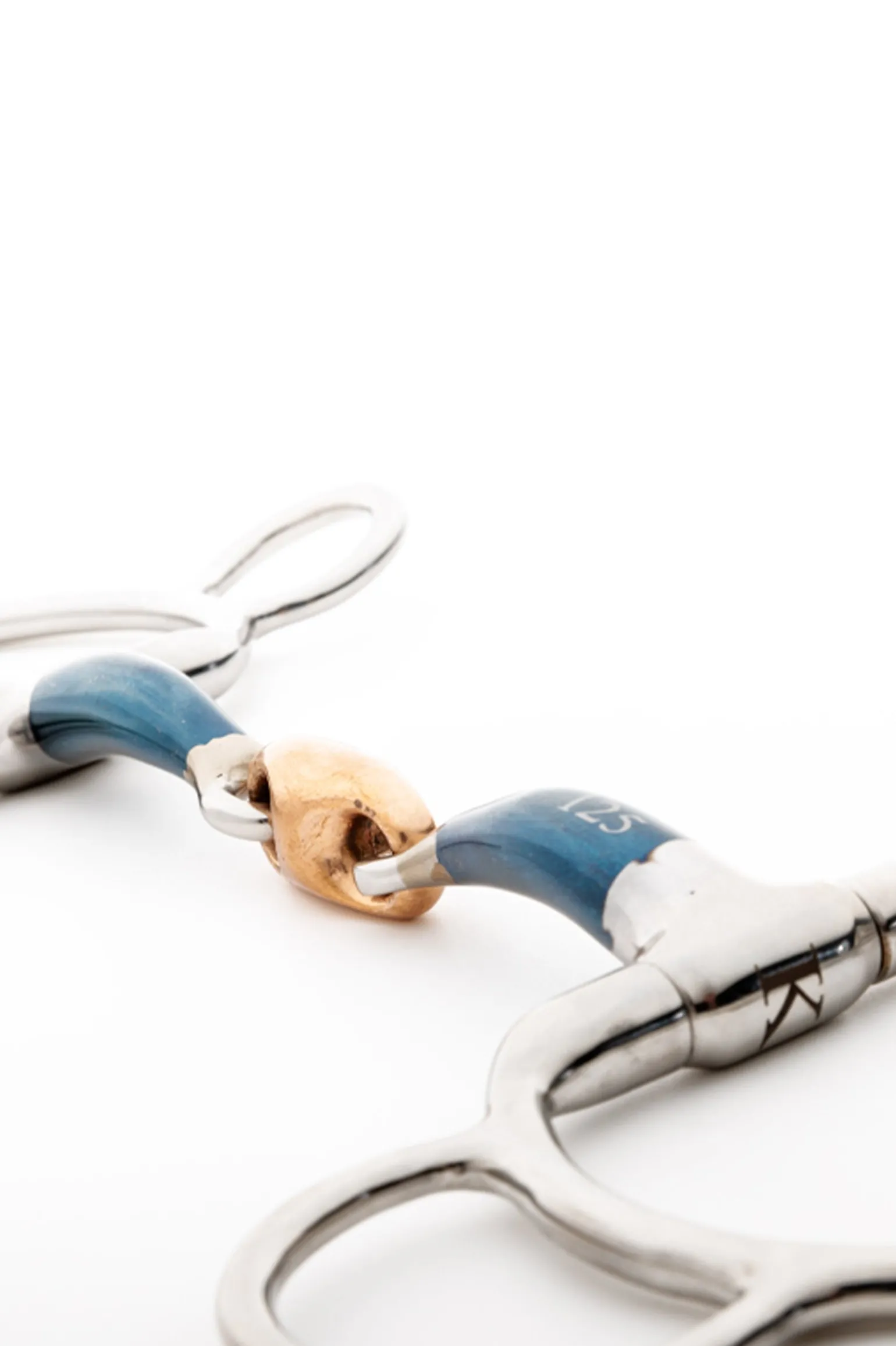 ergonomisches 3-Ring-Gebiss, doppelt gebrochen, Lock-Up, 14 mm