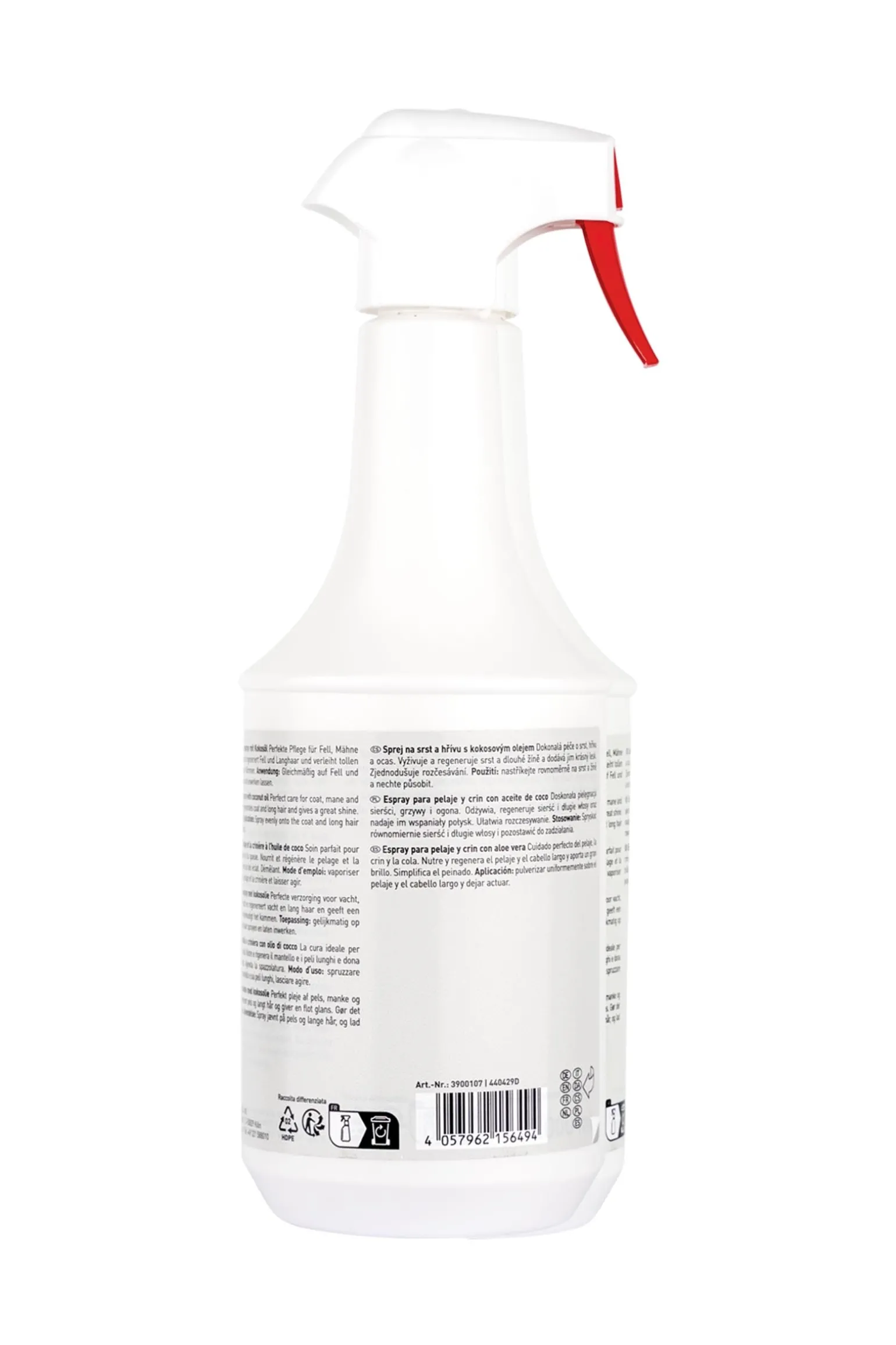 Fell & Mähnen Spray mit Kokosöl, 1 l