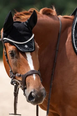 Fliegenhaube Velvet Monogram