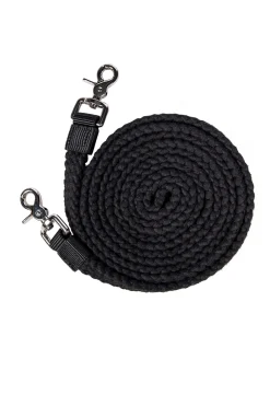 Gabi Flat Woven Cotton Reins 25mm, w/ Clips 300cm