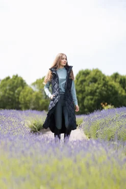 Gem Damen lange gefütterte Reitweste