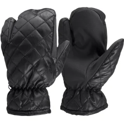 gesteppte 3-Finger Winterhandschuhe