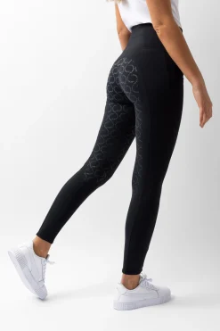 Gillian Damen Reitleggings aus Kompressionsmaterial mit Vollbesatz