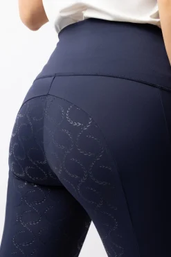 Gillian Damen Reitleggings aus Kompressionsmaterial mit Vollbesatz