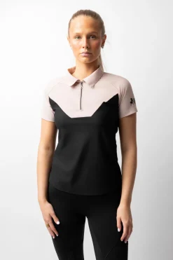 Giselle Damen zweifarbiges Poloshirt