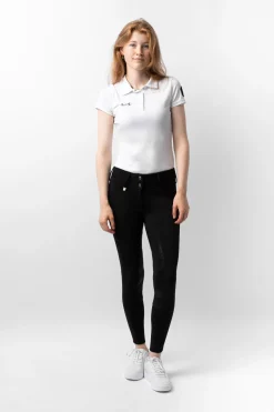 Grand Prix Damen Winterreithose aus Softshellmaterial mit Vollbesatz und Silikon Grip