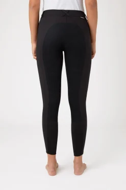 Grand Prix Damen-Vollbesatzreithose mit Lederbesatz, UPF 50+