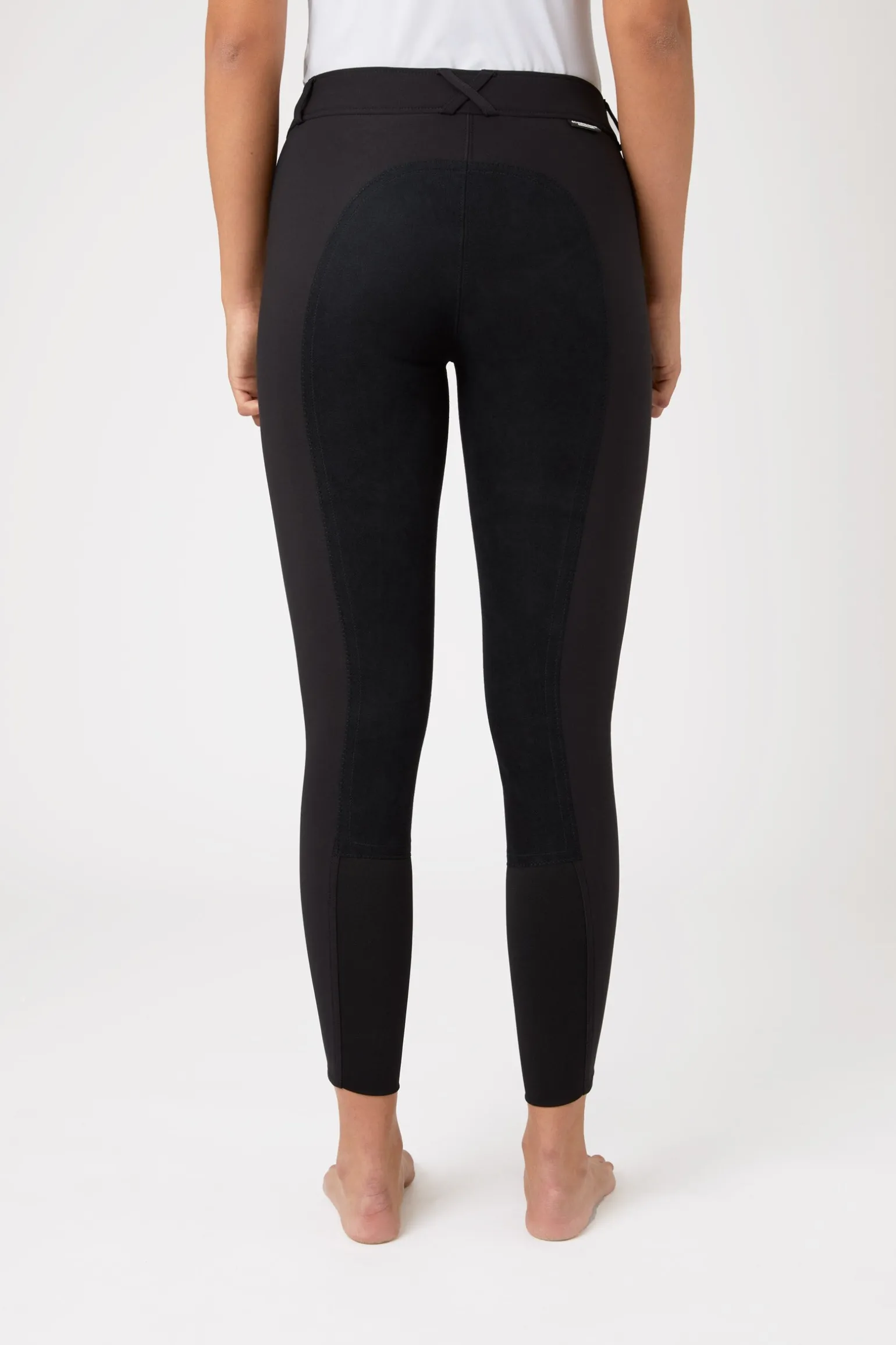 Grand Prix Damen-Vollbesatzreithose mit Lederbesatz, UPF 50+