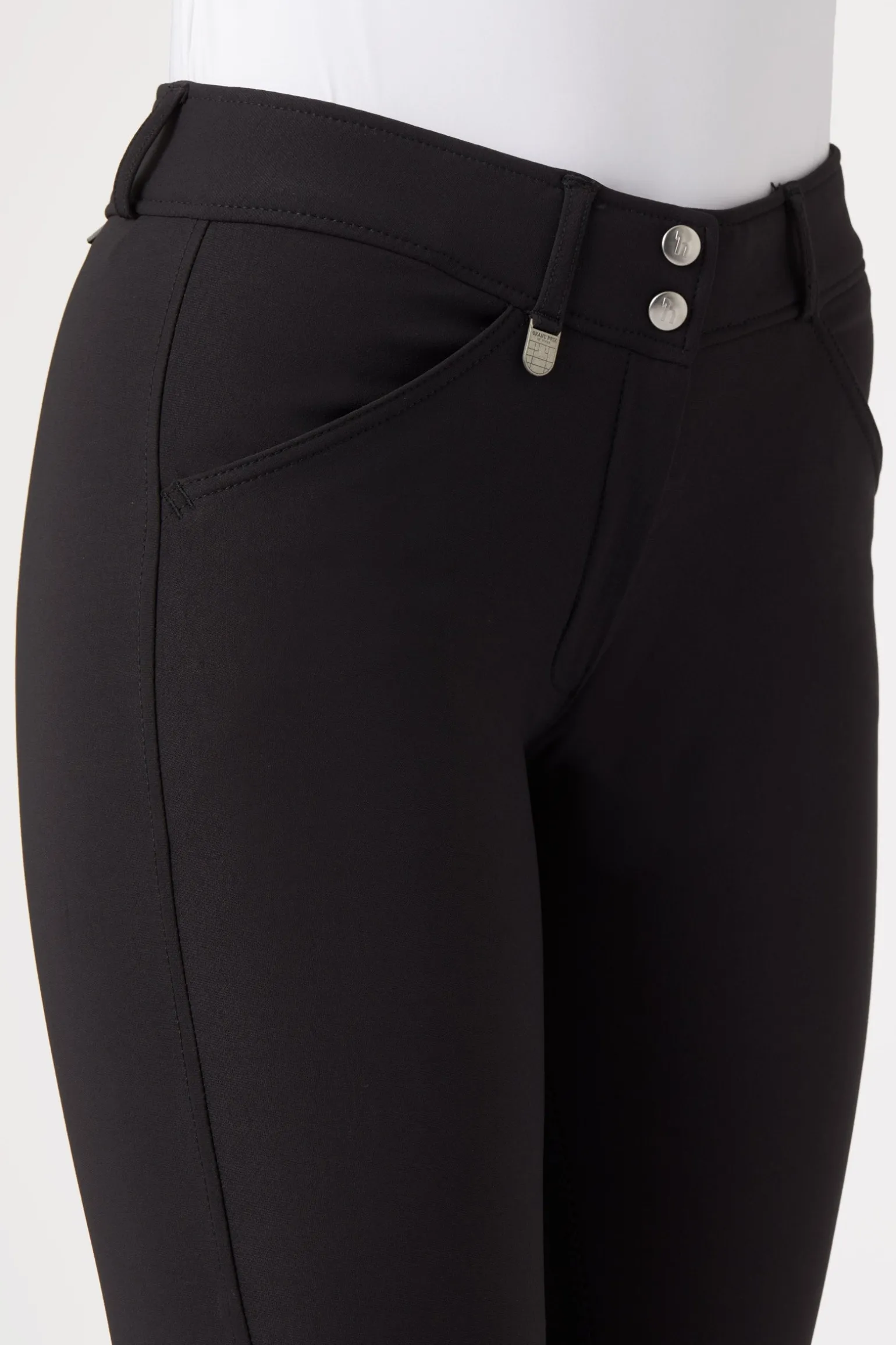 Grand Prix Damen-Vollbesatzreithose mit Lederbesatz, UPF 50+