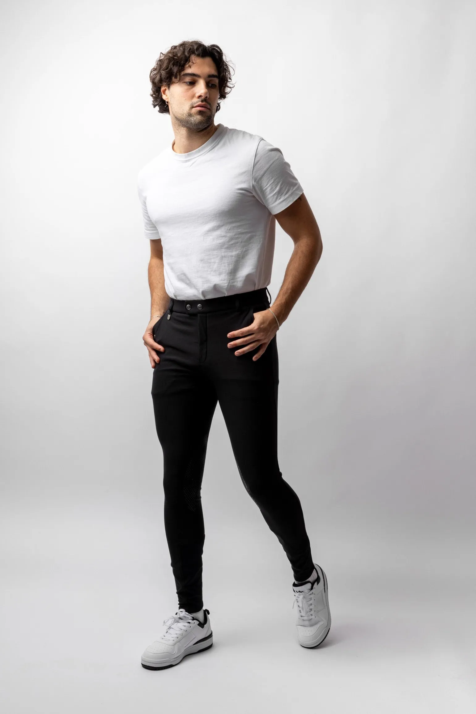 Grand Prix Herrenreithose mit Kniebesatz aus Silikon UPF 50+